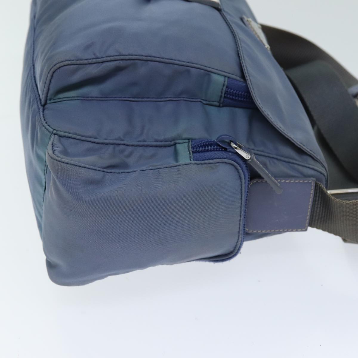 Luxury PradaShoulder Bag Nylon Blue 75575