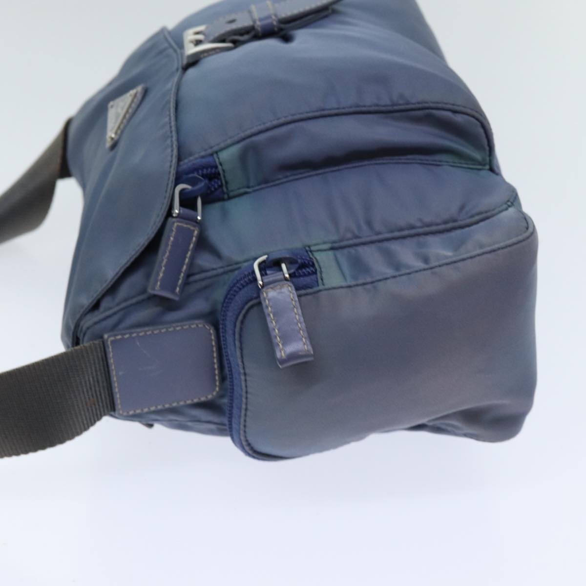 Luxury PradaShoulder Bag Nylon Blue 75575