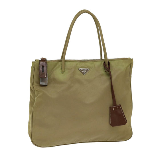 Luxury PradaTote Bag Nylon Beige 75578