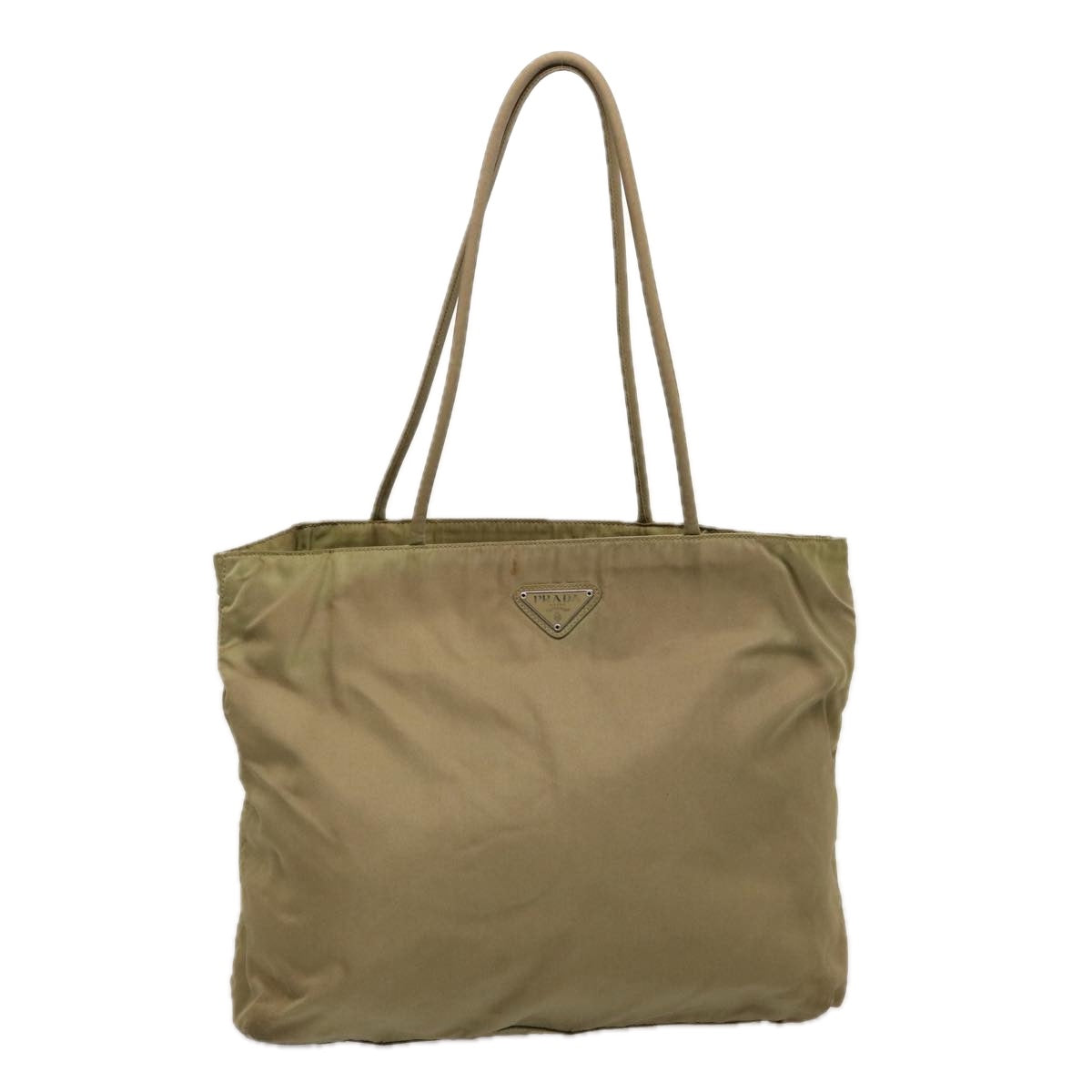 Luxury PradaTote Bag Nylon Khaki 75583