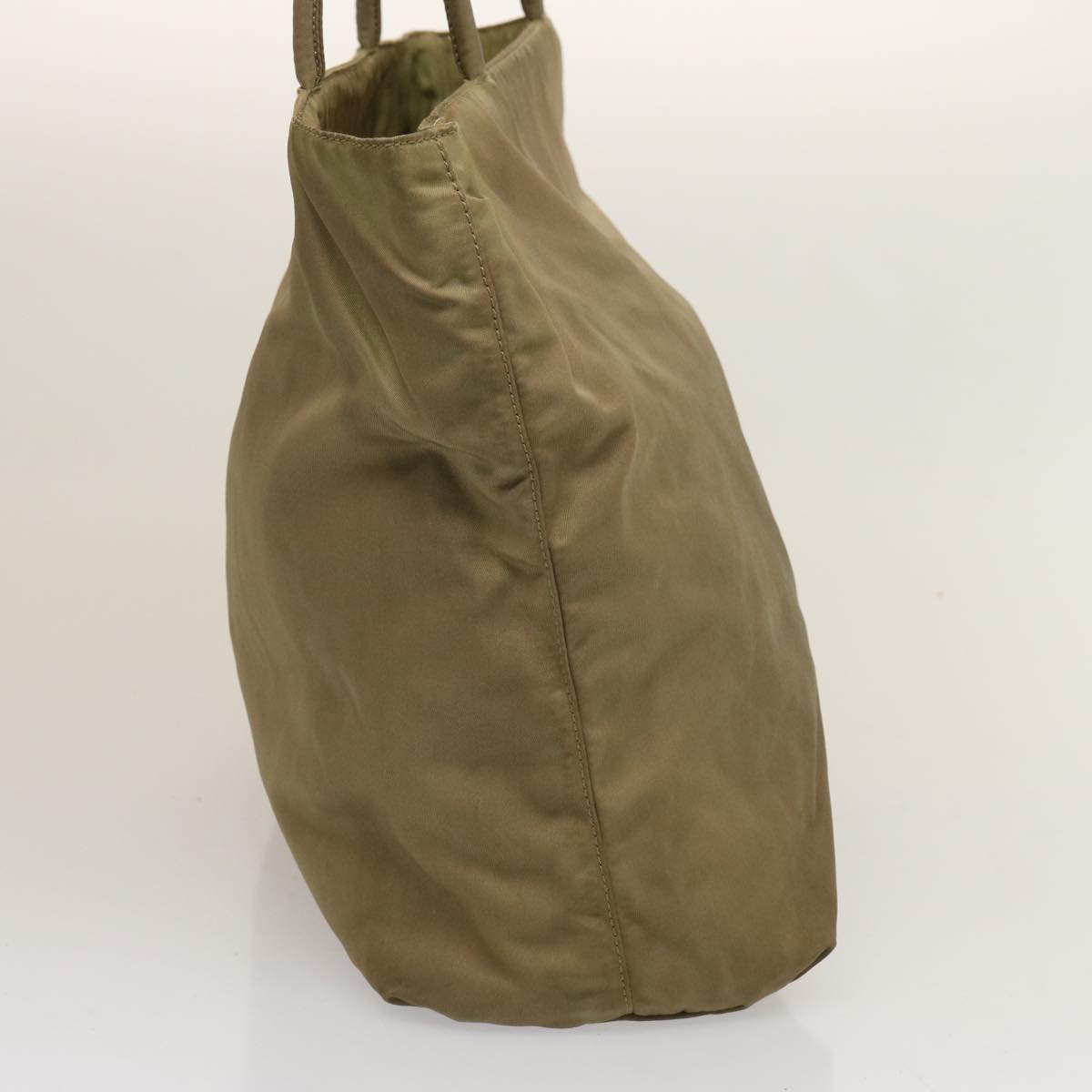Luxury PradaTote Bag Nylon Khaki 75583