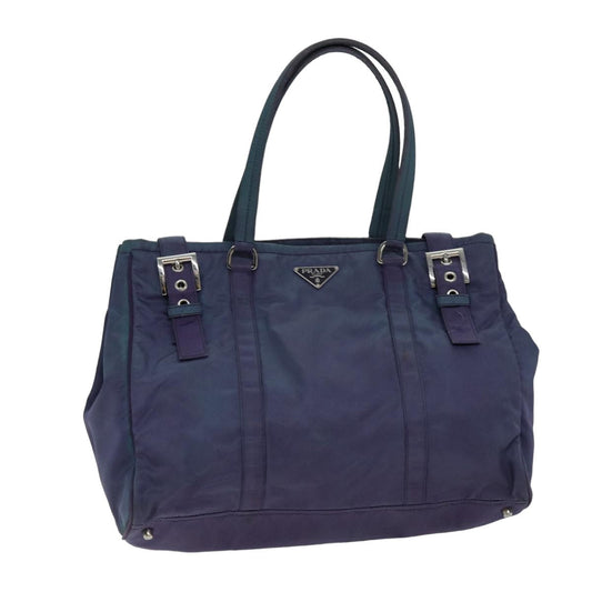 Luxury PradaTote Bag Nylon Purple 75586