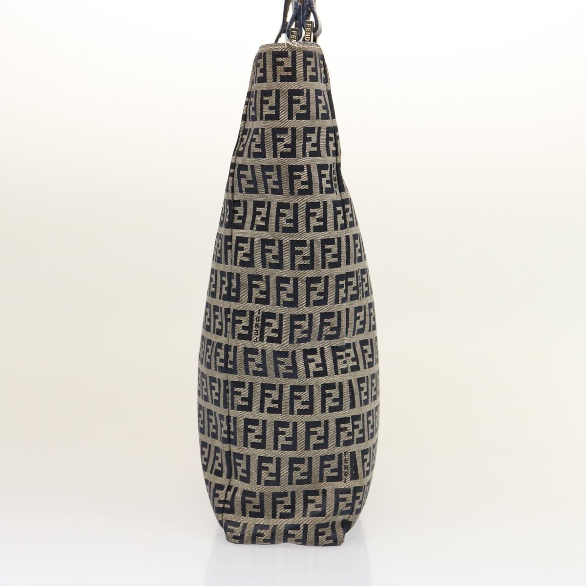 Luxury Fendi Zucchino Canvas Tote Bag Navy75609