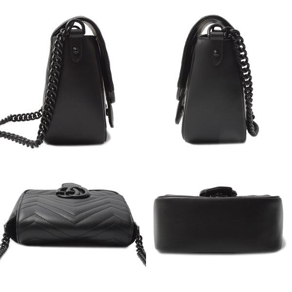 Luxury Gucci Trending 2025 Leather GG Marmont Quilted Shoulder Bag 739681