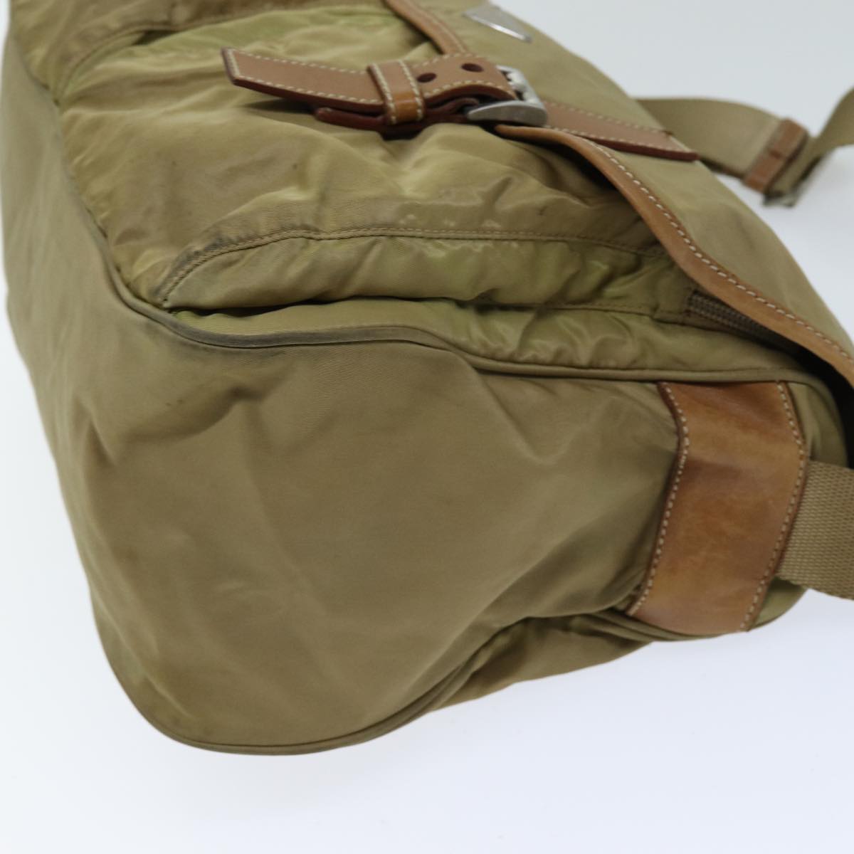 Luxury PradaShoulder Bag Nylon Beige 75615