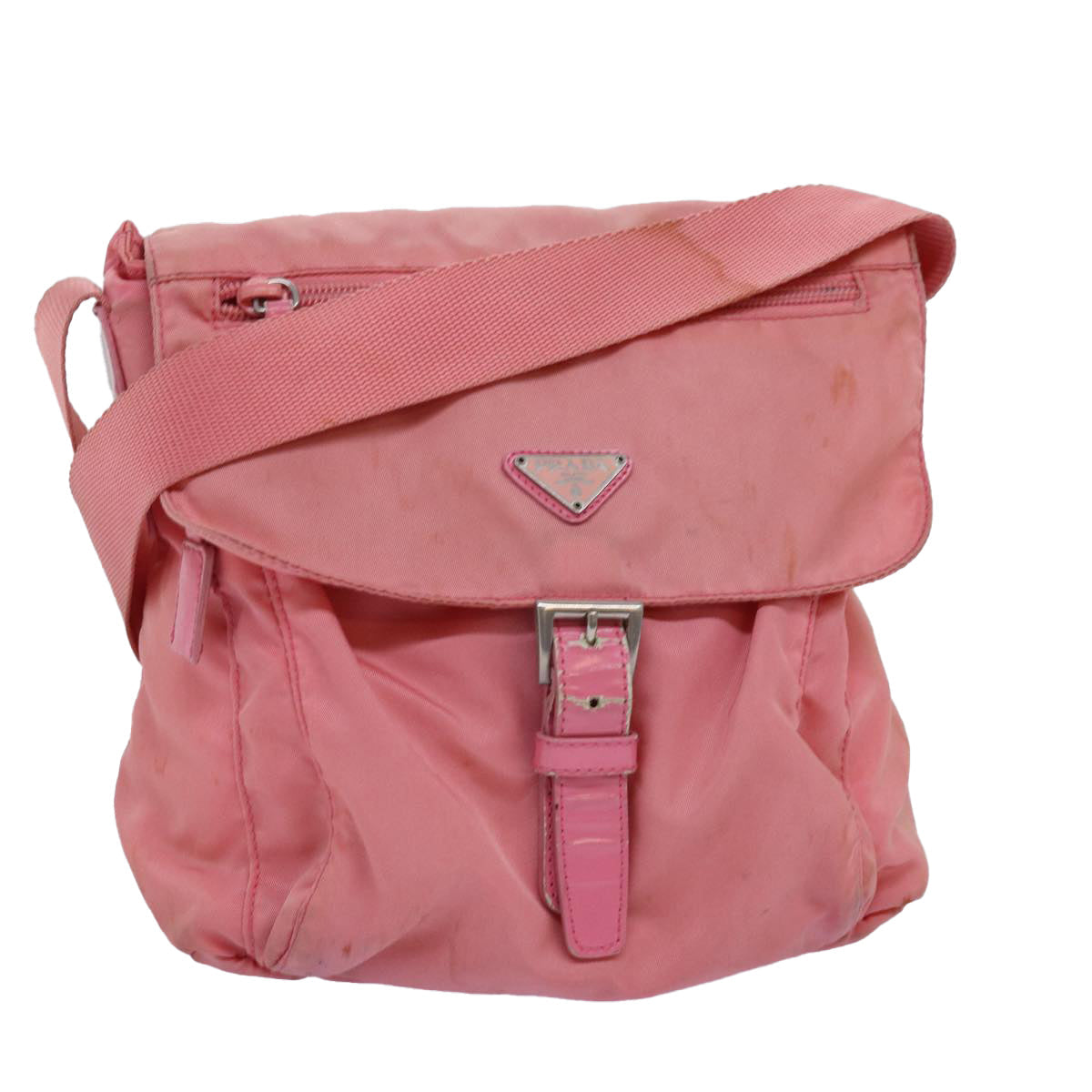 Luxury PradaShoulder Bag Nylon Pink 75635