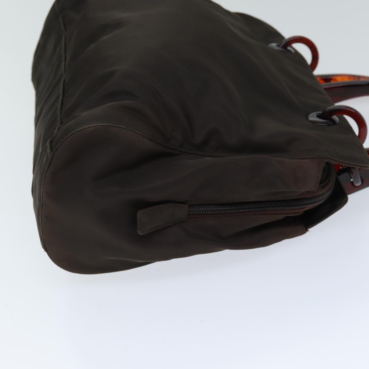 Luxury PradaHand Bag Nylon Brown 75646