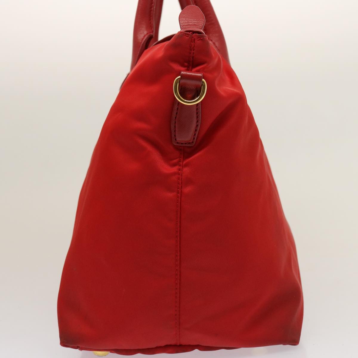 Luxury PradaTote Bag Nylon Red 75649