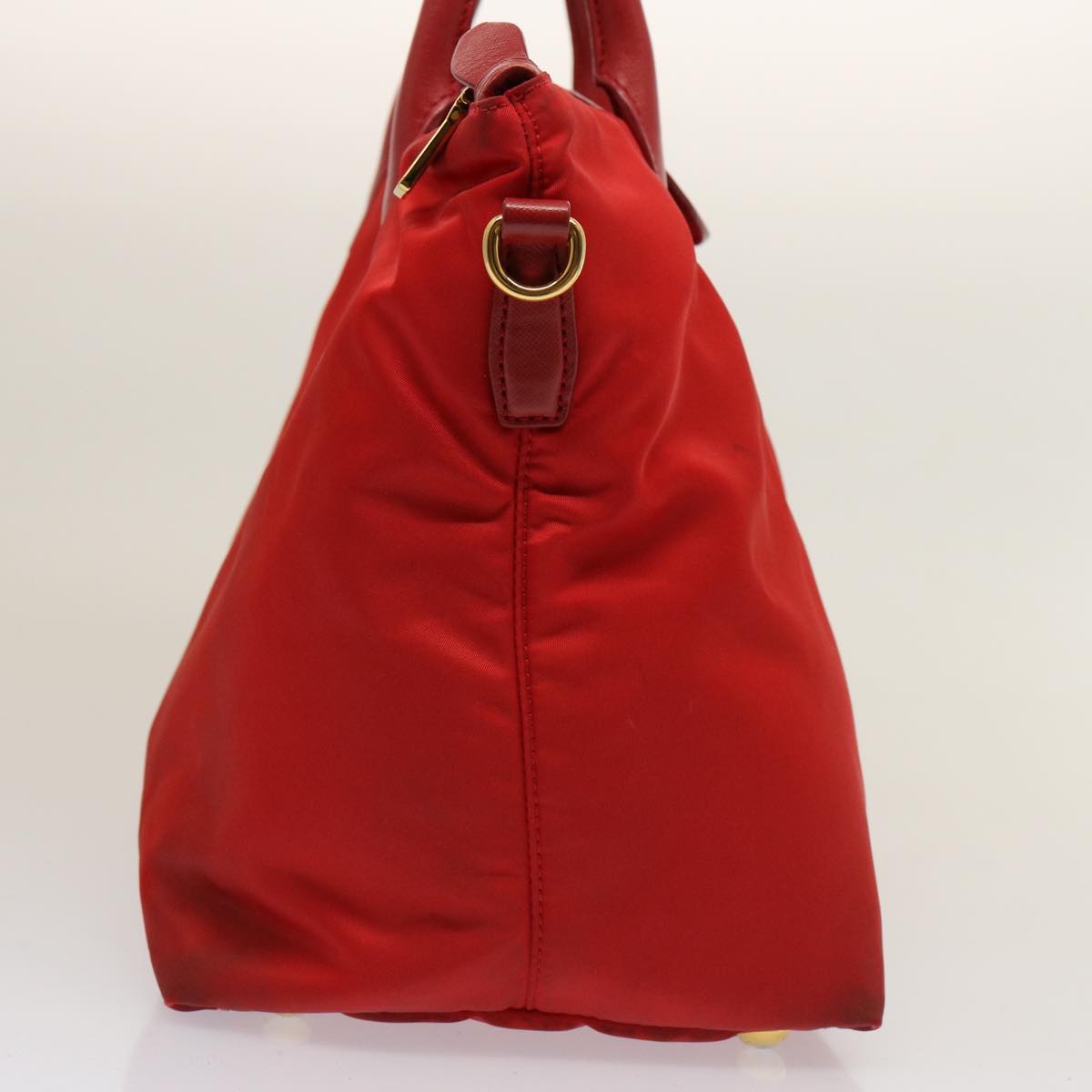 Luxury PradaTote Bag Nylon Red 75649