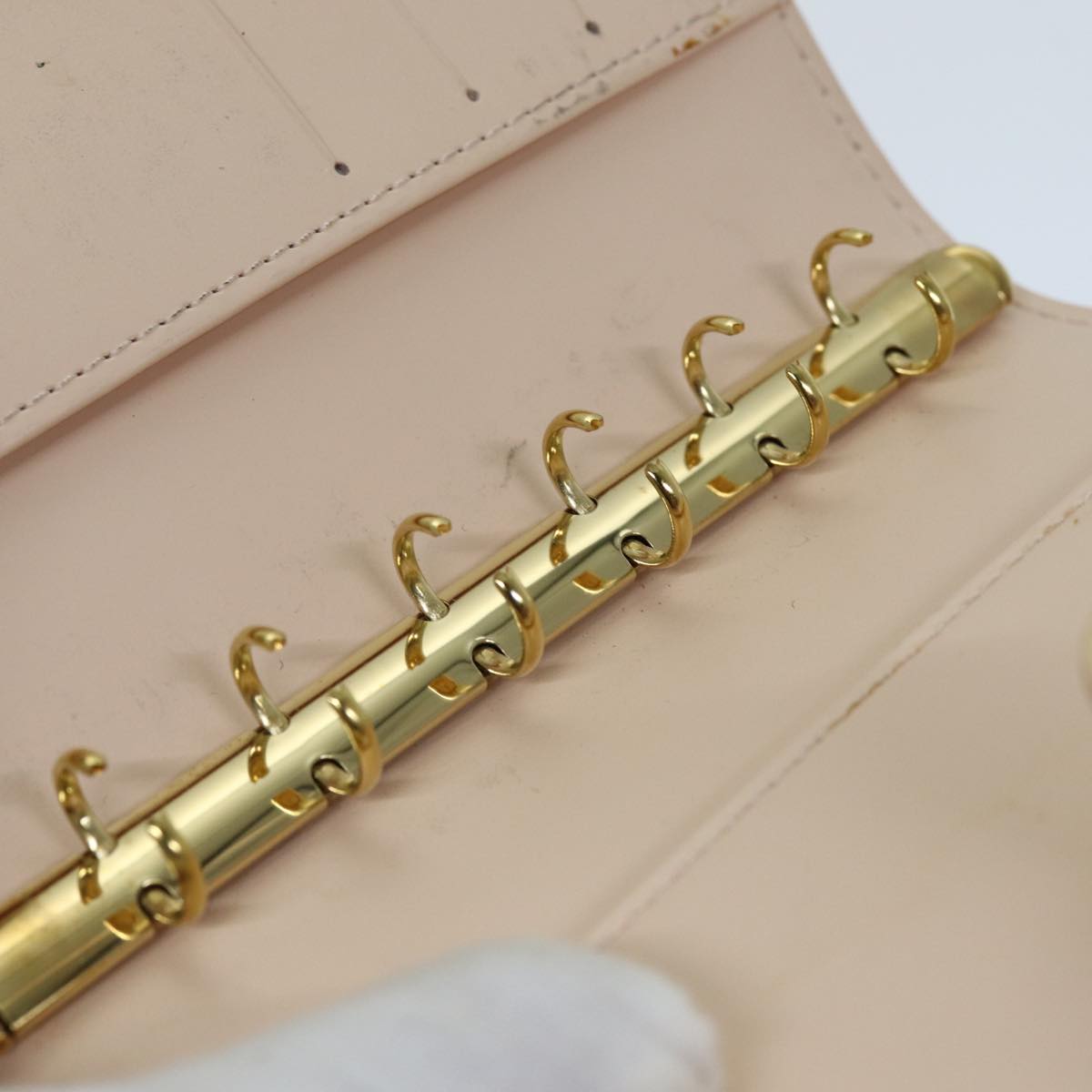 LOUIS VUITTON Vernis Agenda PM Day Planner Cover Pink R21007 LV 75650