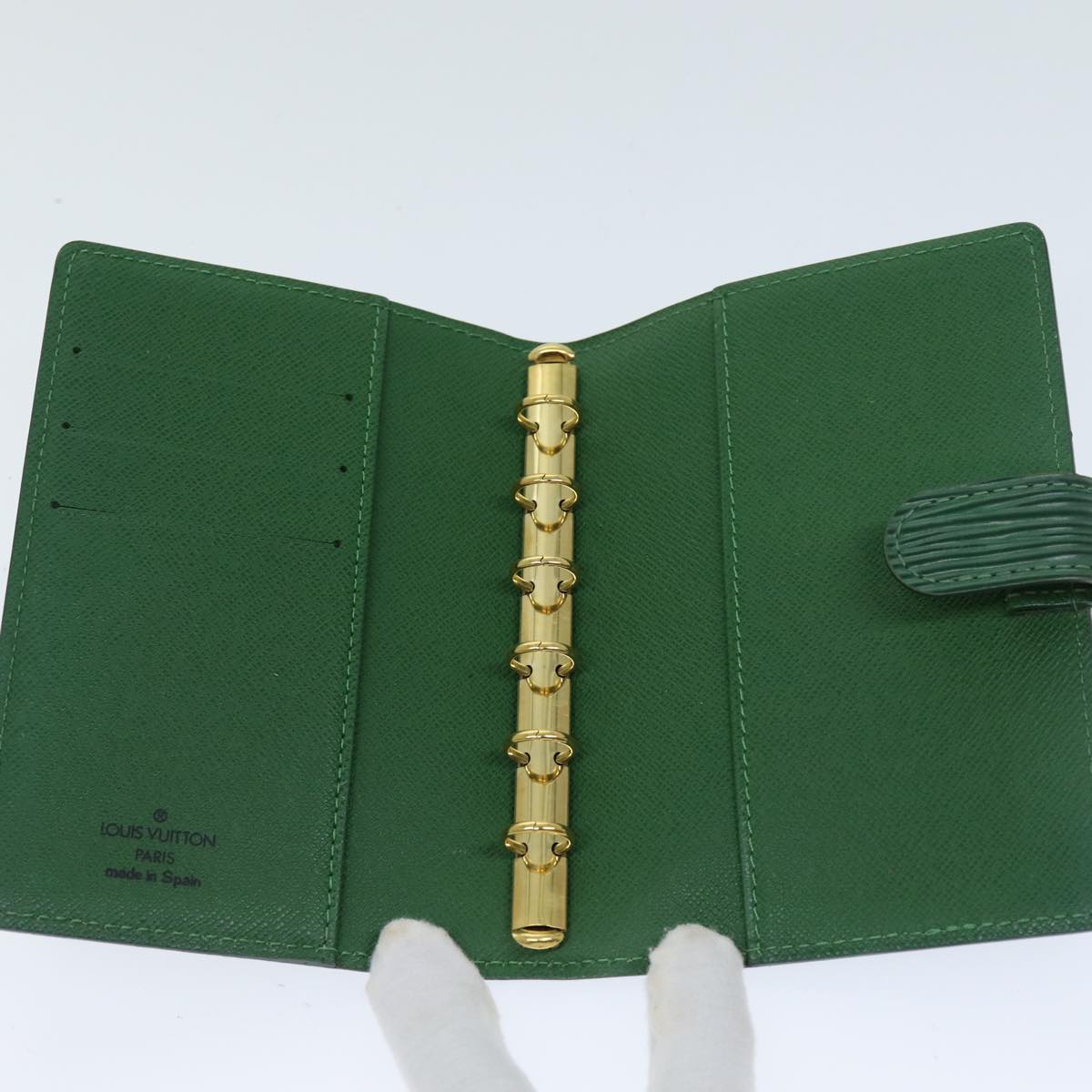 LOUIS VUITTON Epi Agenda PM Day Planner Cover Green R20054 LV 75651