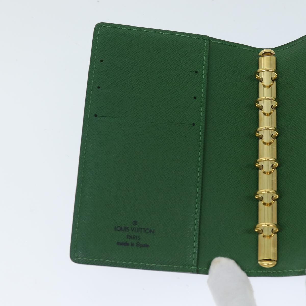 LOUIS VUITTON Epi Agenda PM Day Planner Cover Green R20054 LV 75651
