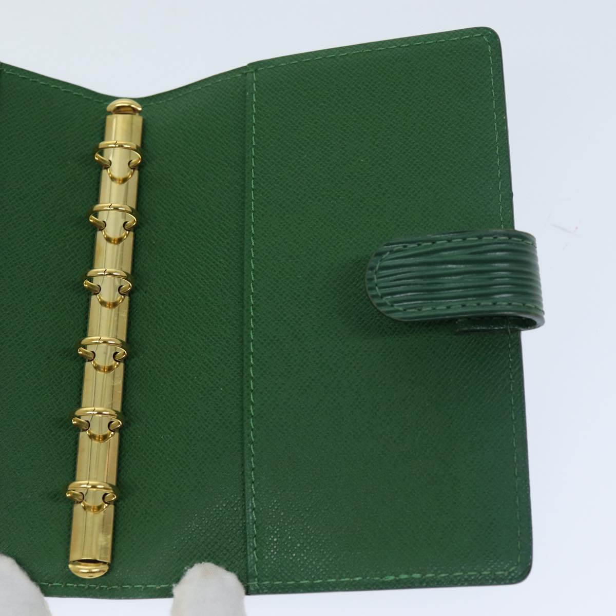 LOUIS VUITTON Epi Agenda PM Day Planner Cover Green R20054 LV 75651