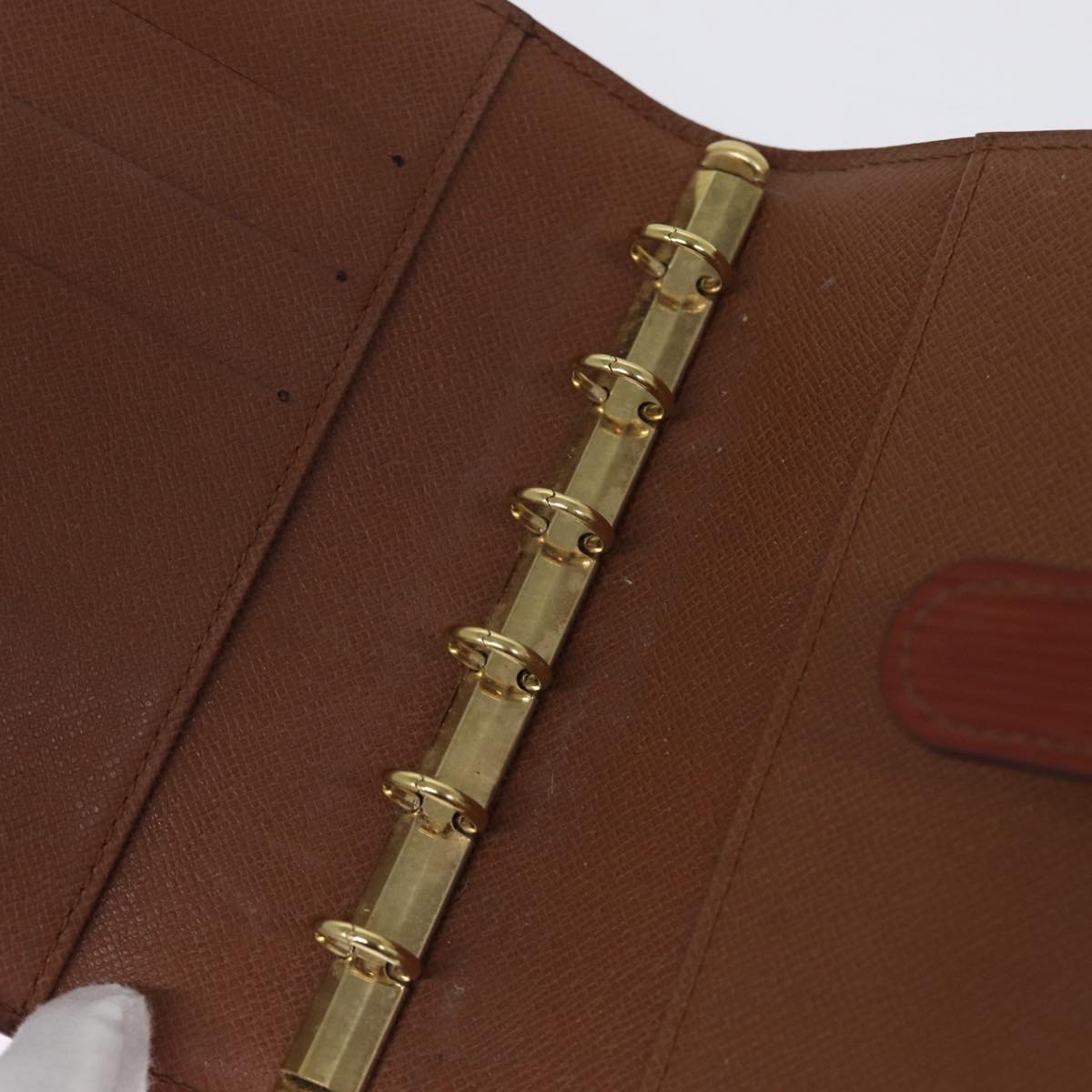 LOUIS VUITTON Epi Agenda PM Day Planner Cover Brown R20053 LV 75652