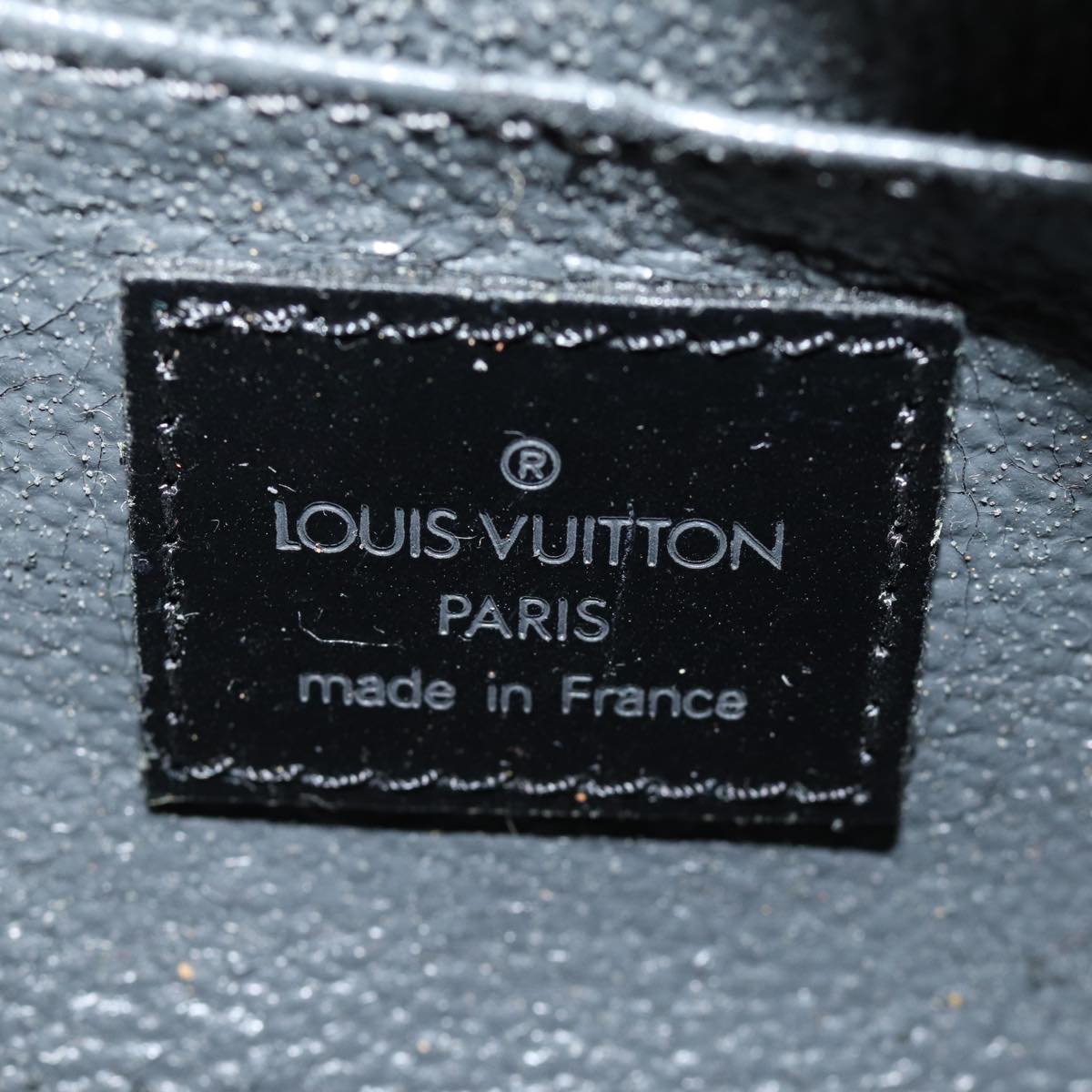 LOUIS VUITTON Epi Dauphine PM Pouch Black M48442 LV 75655