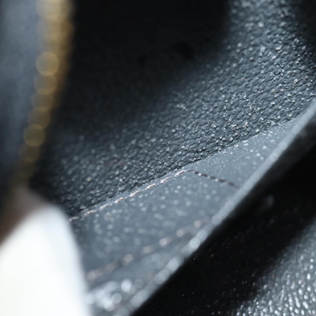 LOUIS VUITTON Epi Dauphine PM Pouch Black M48442 LV 75655