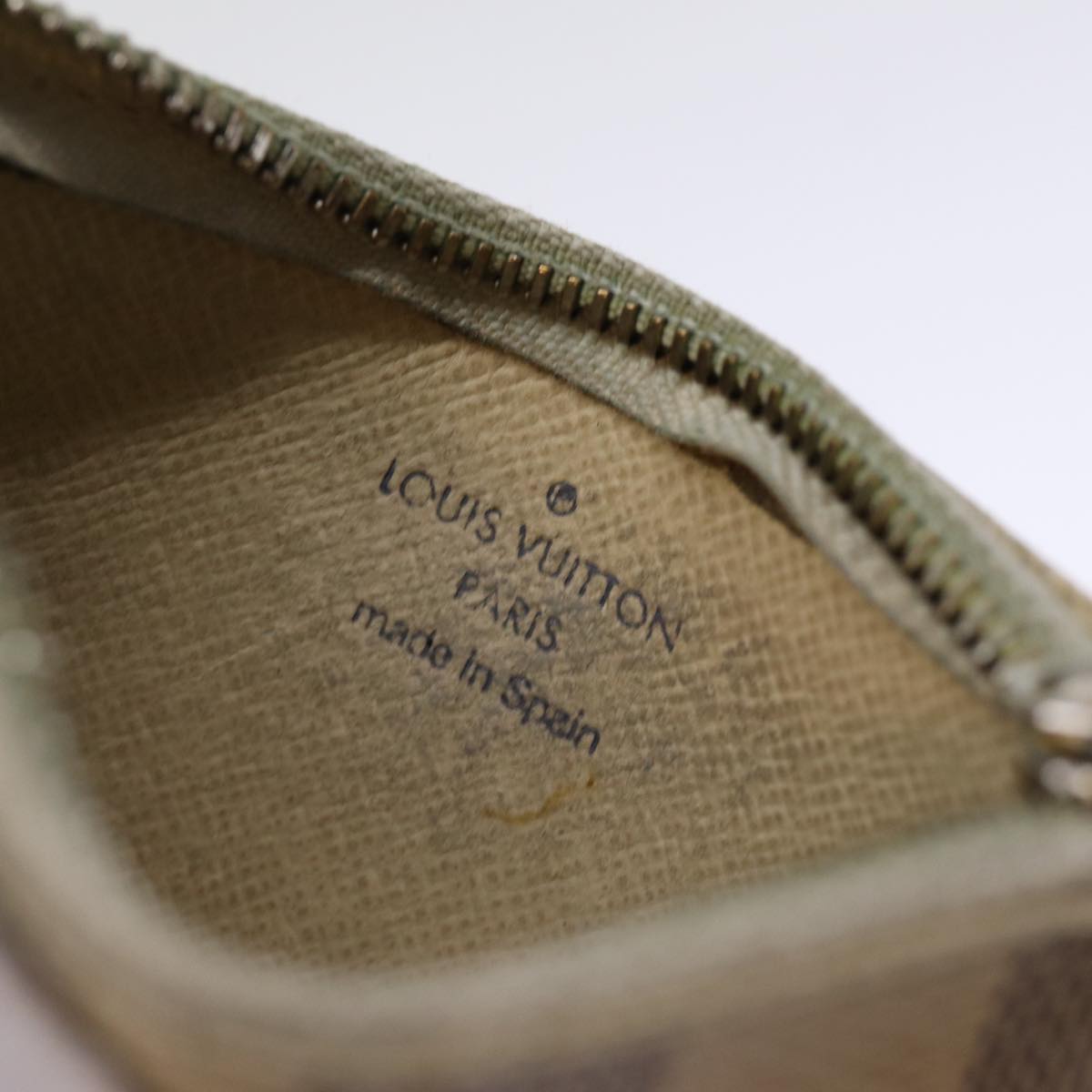 LOUIS VUITTON Damier Azur Pochette Cles Coin Purse N62659 LV 75660