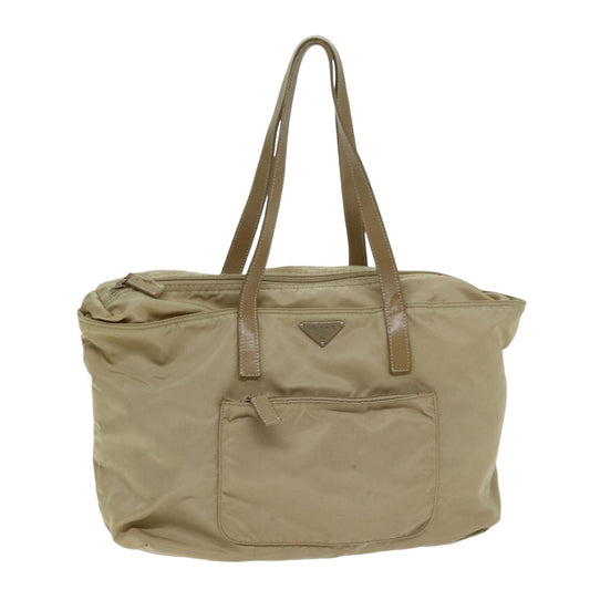 Luxury PradaTote Bag Nylon Beige 75668