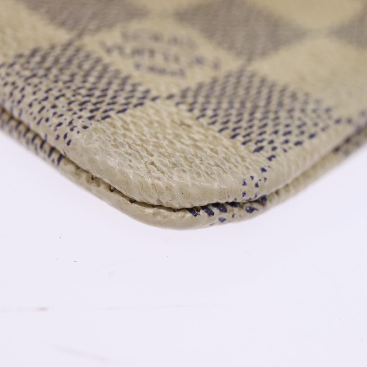 LOUIS VUITTON Damier Azur Pochette Cles Coin Purse N62659 LV 75680
