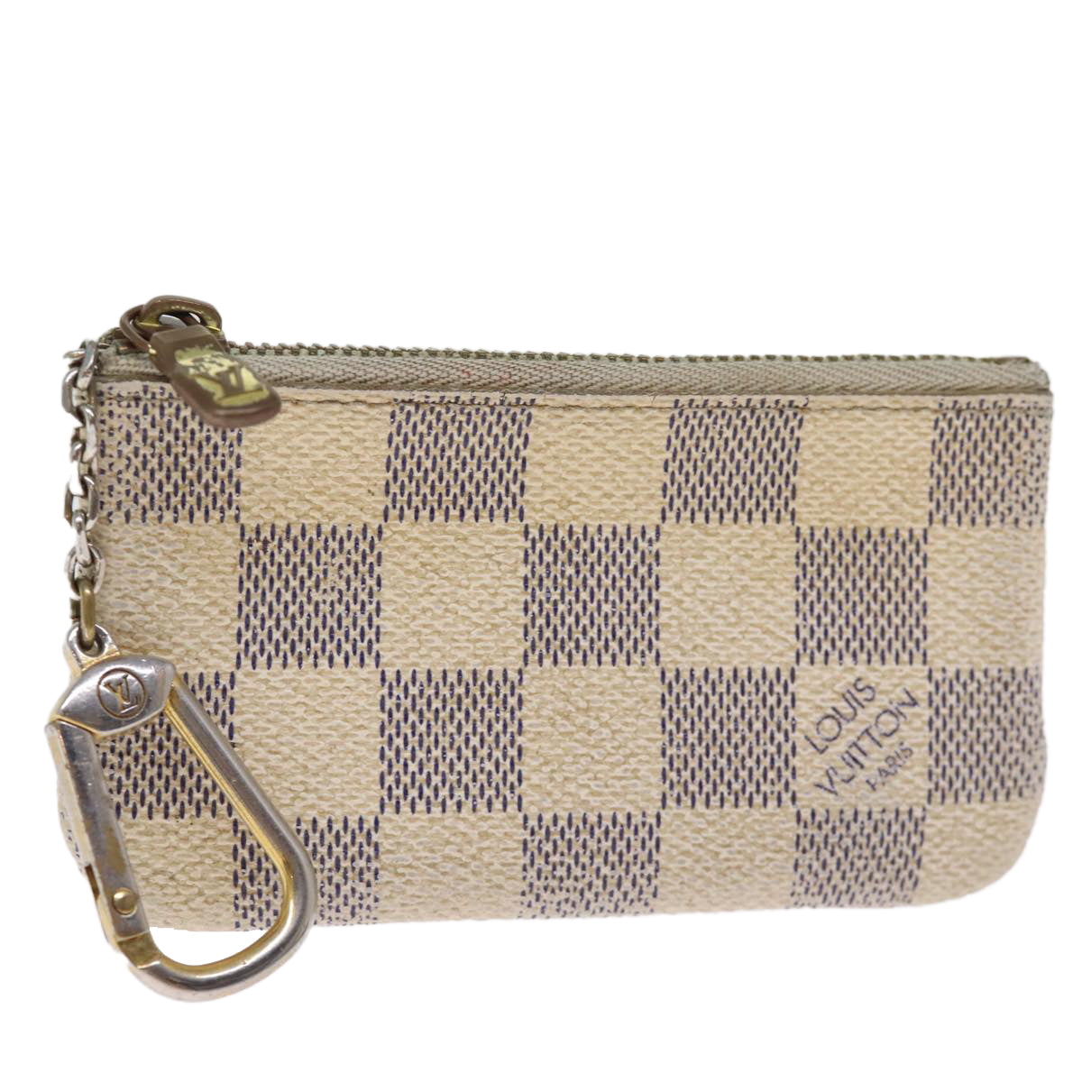 LOUIS VUITTON Damier Azur Pochette Cles Coin Purse N62659 LV 75680