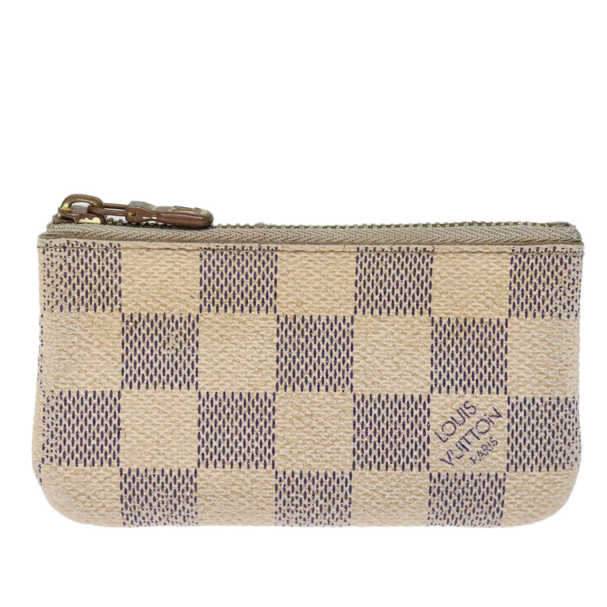 LOUIS VUITTON Damier Azur Pochette Cles Coin Purse N62659 LV 75680