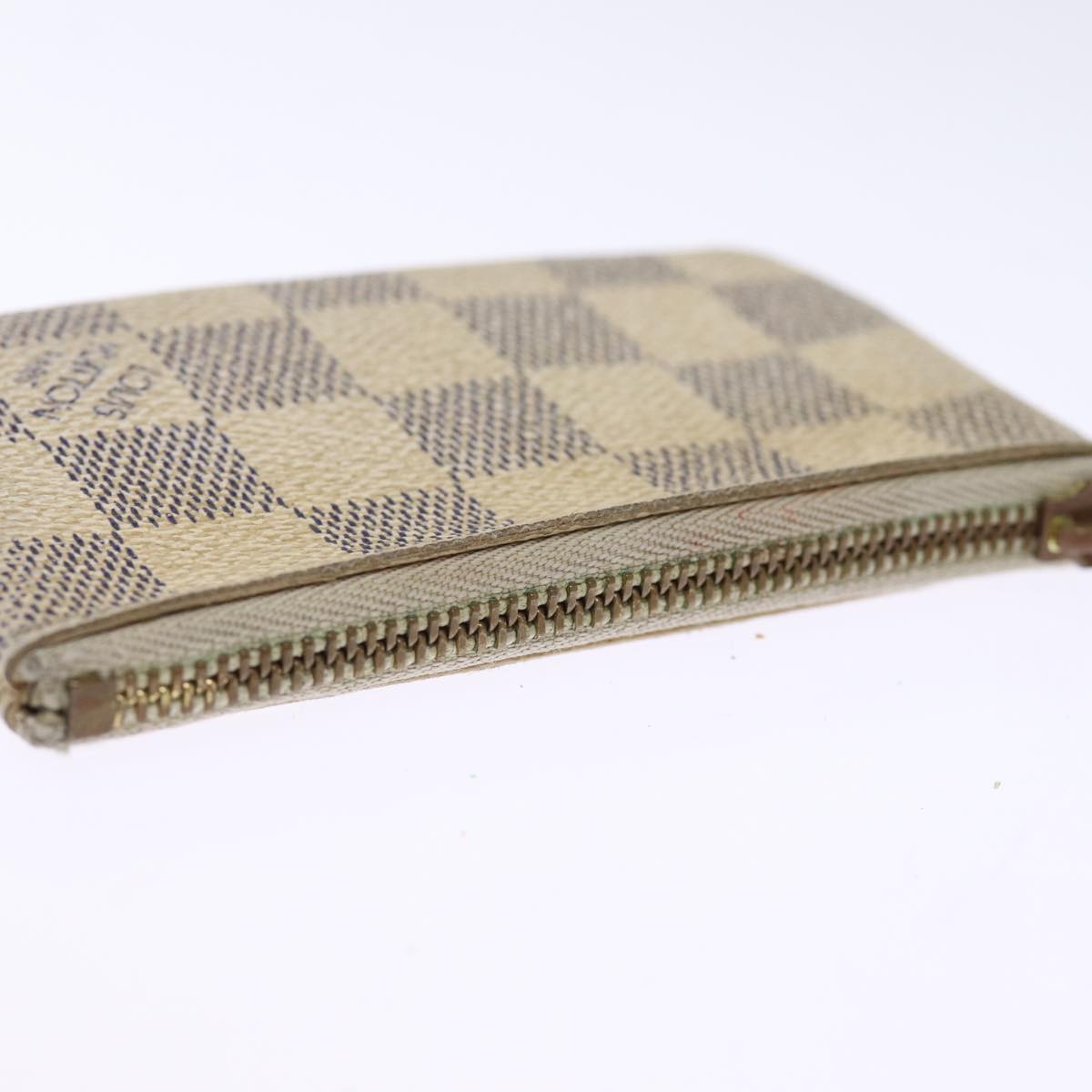 LOUIS VUITTON Damier Azur Pochette Cles Coin Purse N62659 LV 75680