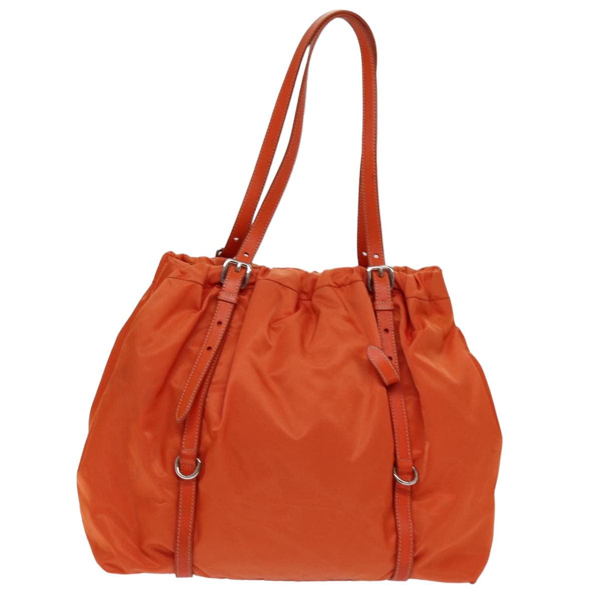 Luxury PradaTote Bag Nylon Orange 75692