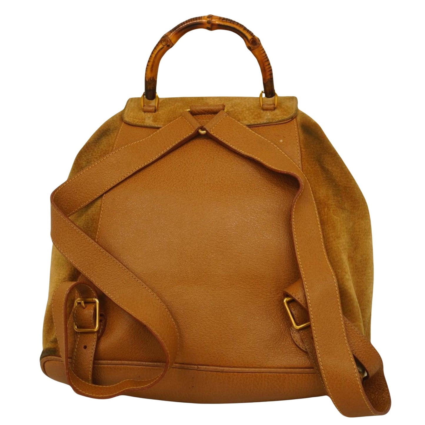 Luxury Gucci Trending 2025 Bamboo  Suede Backpack Bag ()