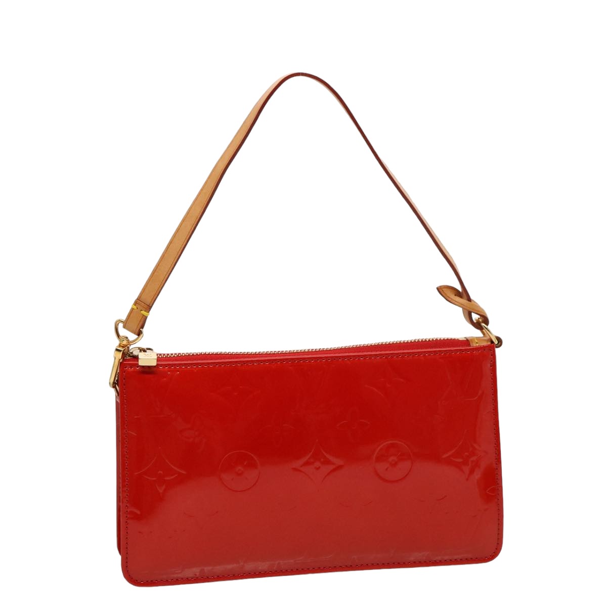 LOUIS VUITTON Monogram Vernis Lexington Accessory Pouch Rouge M91132 75703