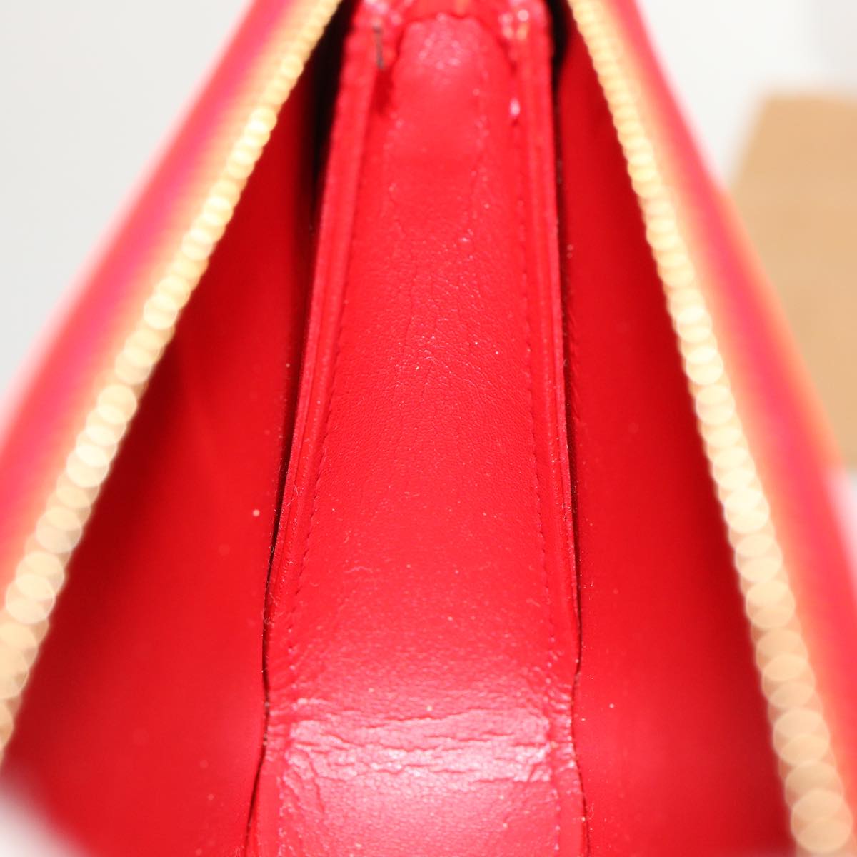 LOUIS VUITTON Monogram Vernis Lexington Accessory Pouch Rouge M91132 75703