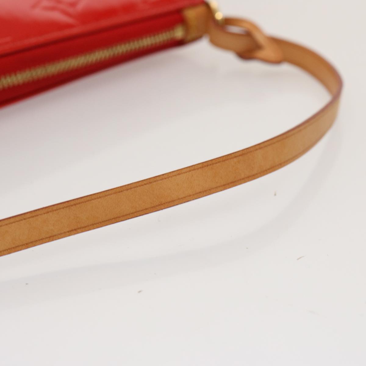 LOUIS VUITTON Monogram Vernis Lexington Accessory Pouch Rouge M91132 75703