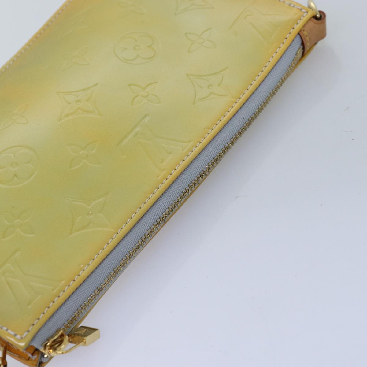 LOUIS VUITTON Monogram Vernis Lexington Accessory Pouch Gris M91056 75704