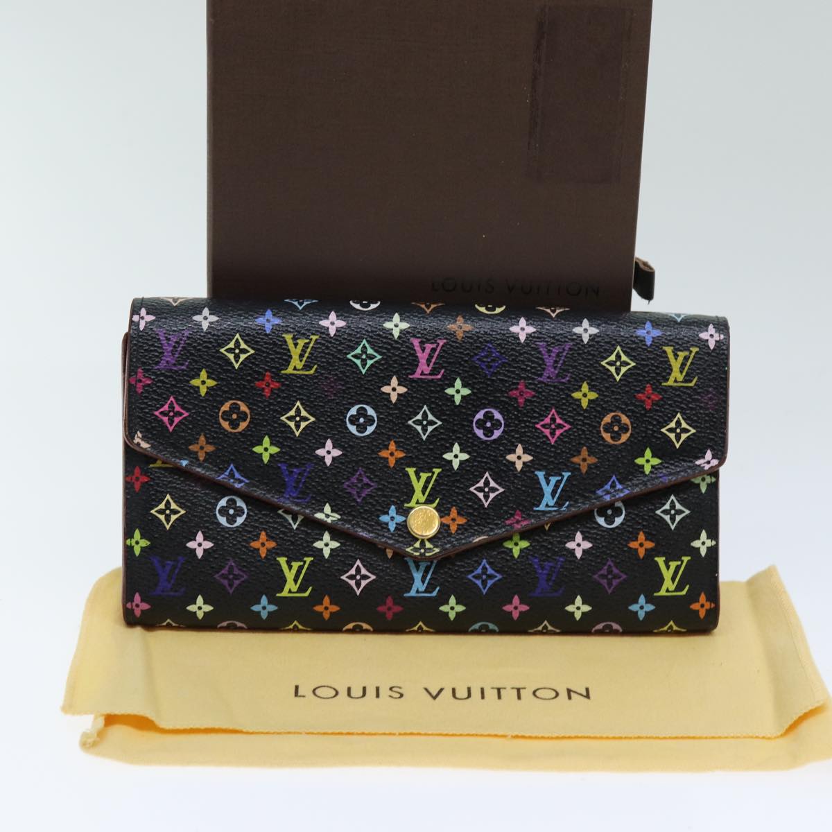 LOUIS VUITTON Monogram Multicolor PortefeuilleSarah Wallet M93747 75705