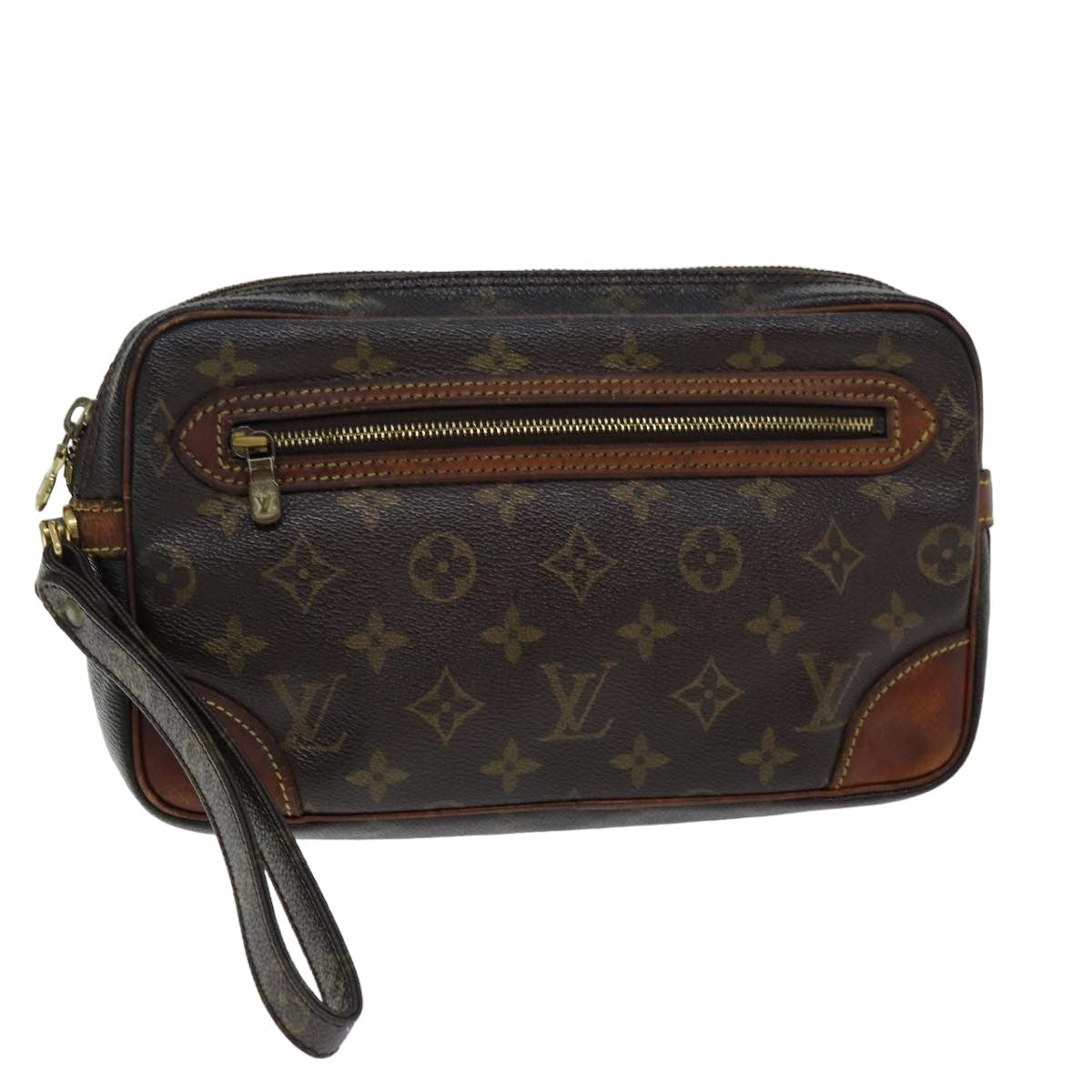 LOUIS VUITTON Monogram Marly Dragonne GM Clutch Bag M51825 LV 75715