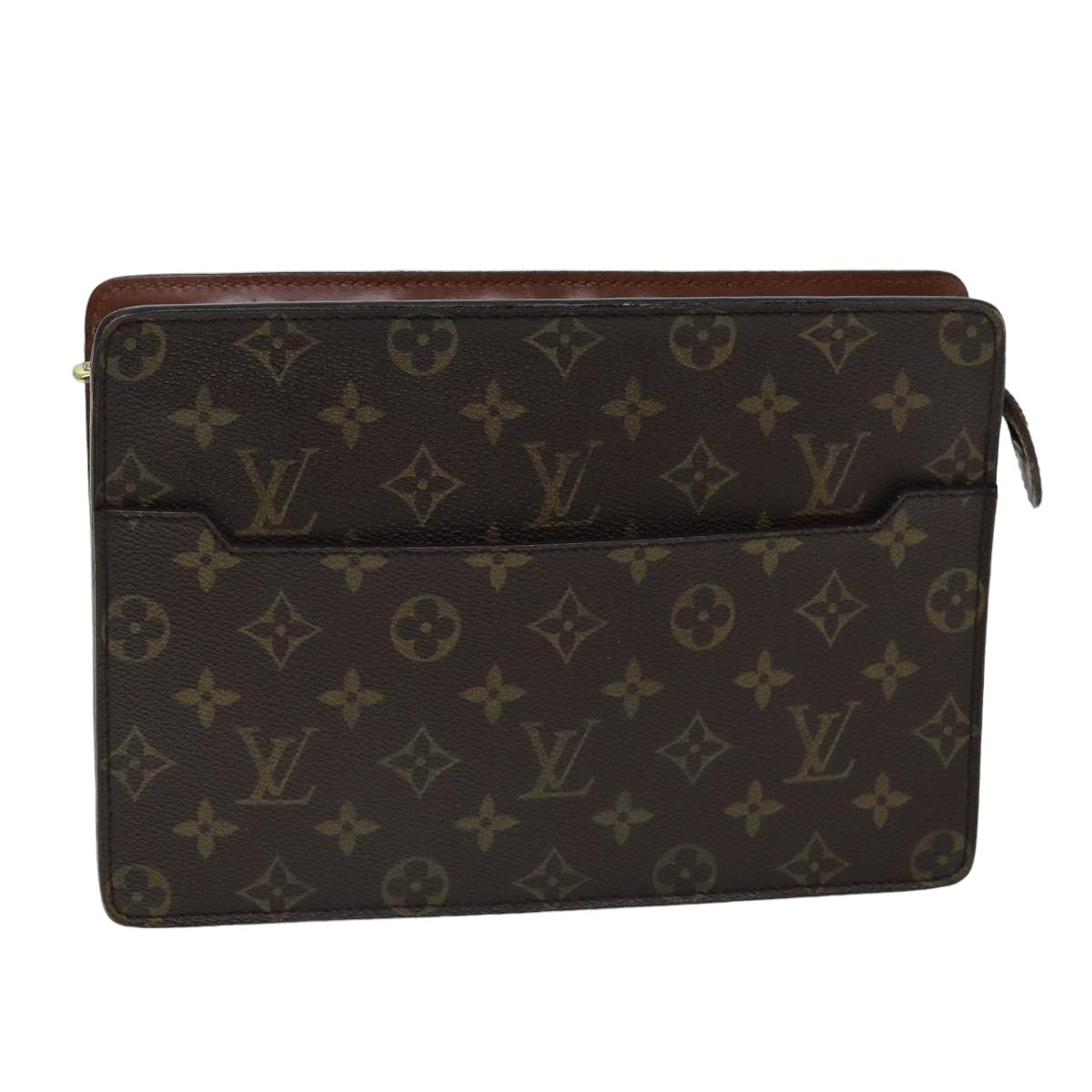 LOUIS VUITTON Monogram Pochette Homme Clutch Bag M51795 LV 75716