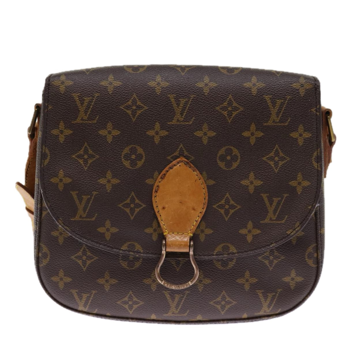 LOUIS VUITTON Monogram Saint Cloud GM Shoulder Bag M51242 LV 75720