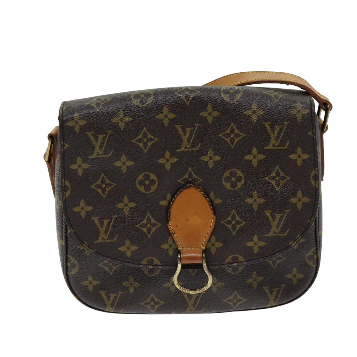 LOUIS VUITTON Monogram Saint Cloud GM Shoulder Bag M51242 LV 75722