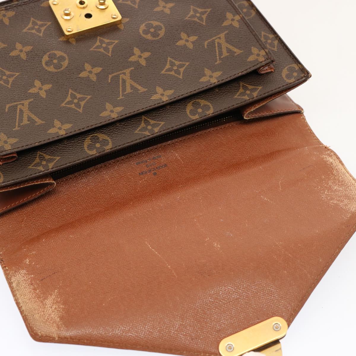 LOUIS VUITTON Monogram Monceau Hand Bag 2way M51185 LV 75723