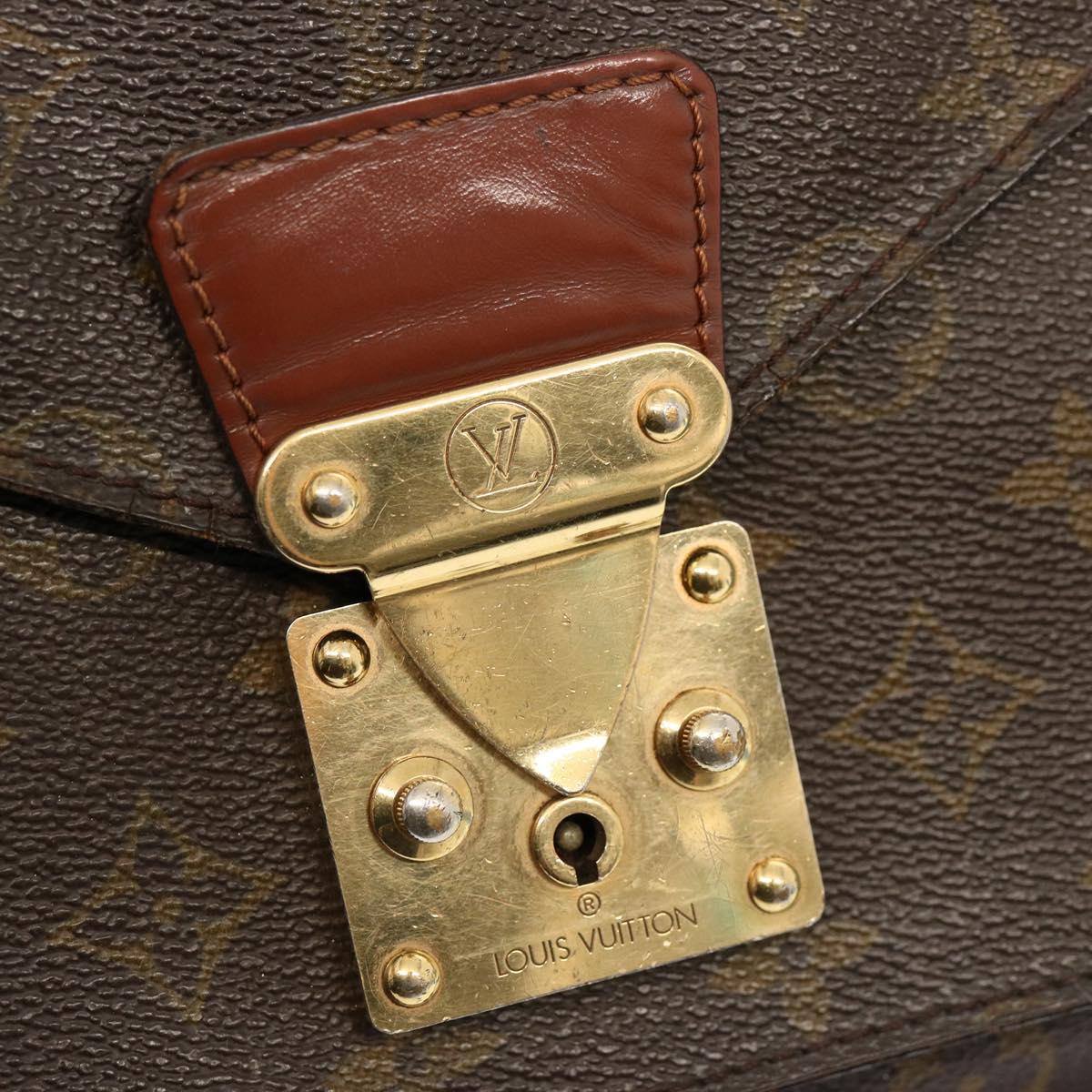 LOUIS VUITTON Monogram Monceau 28 Hand Bag 2way M51185 LV 75724
