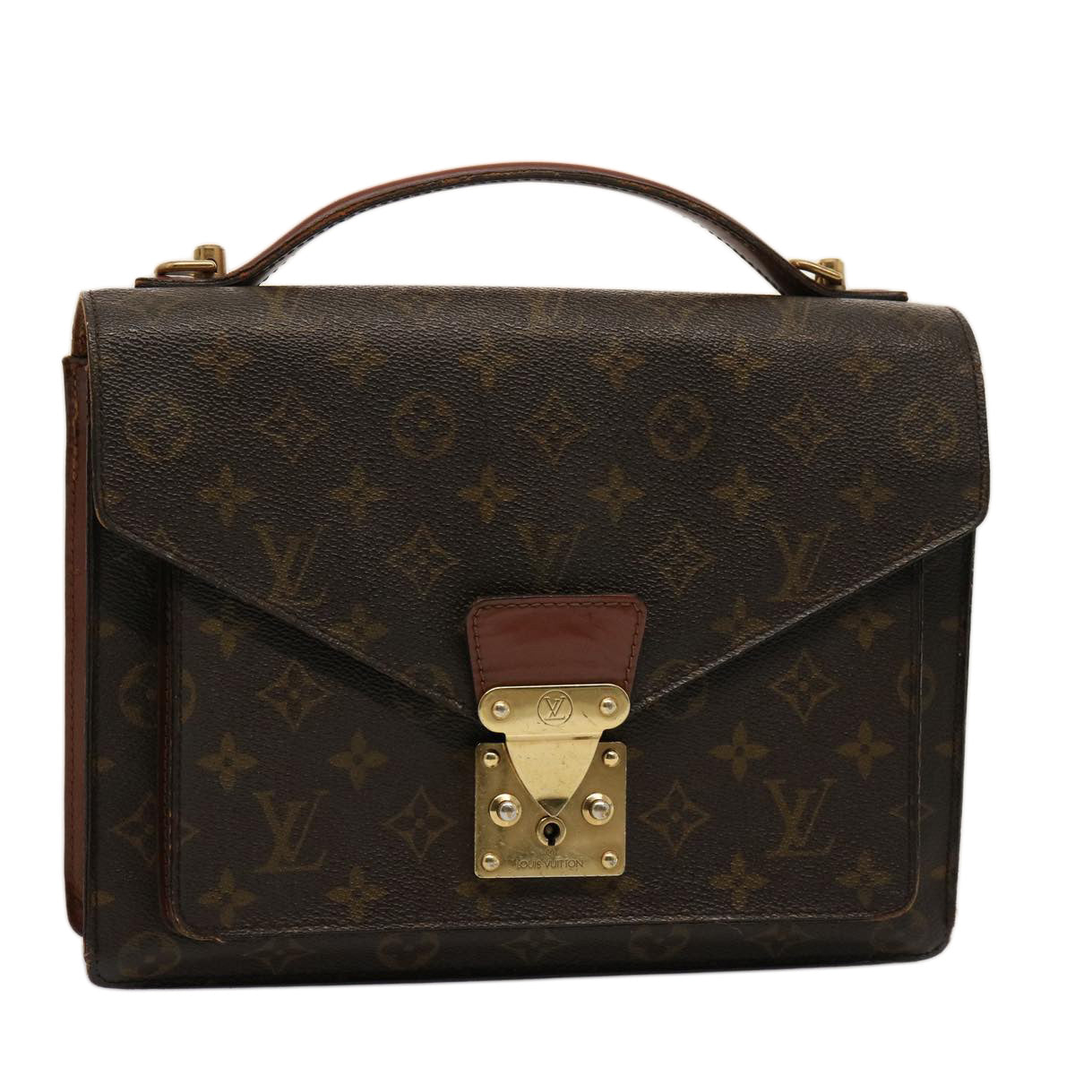 LOUIS VUITTON Monogram Monceau 28 Hand Bag 2way M51185 LV 75724