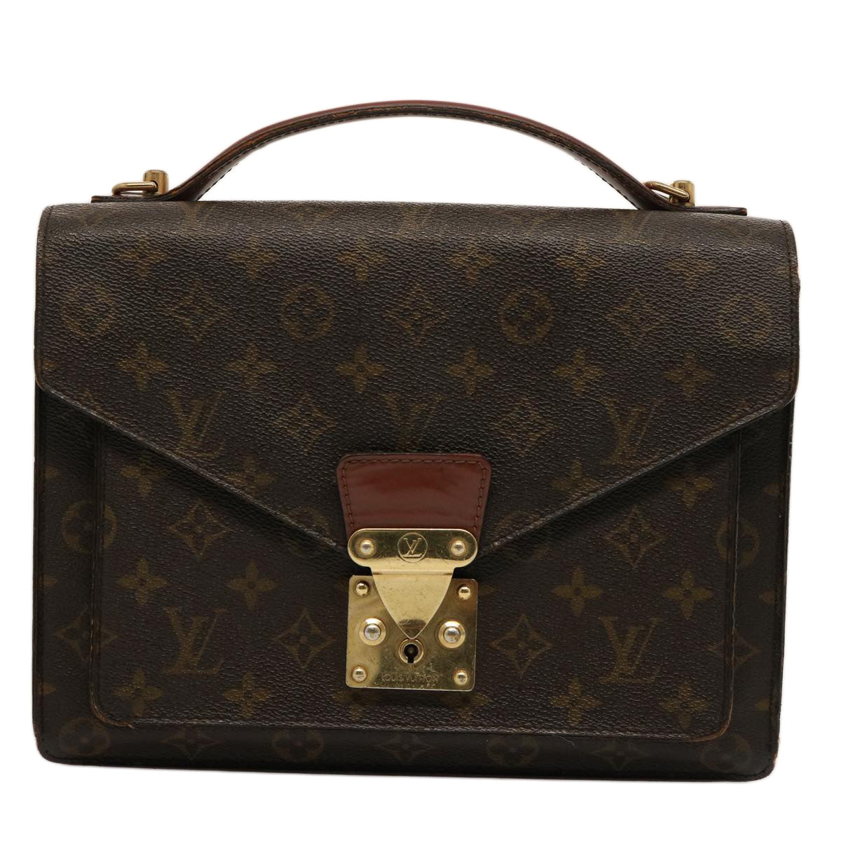 LOUIS VUITTON Monogram Monceau 28 Hand Bag 2way M51185 LV 75724