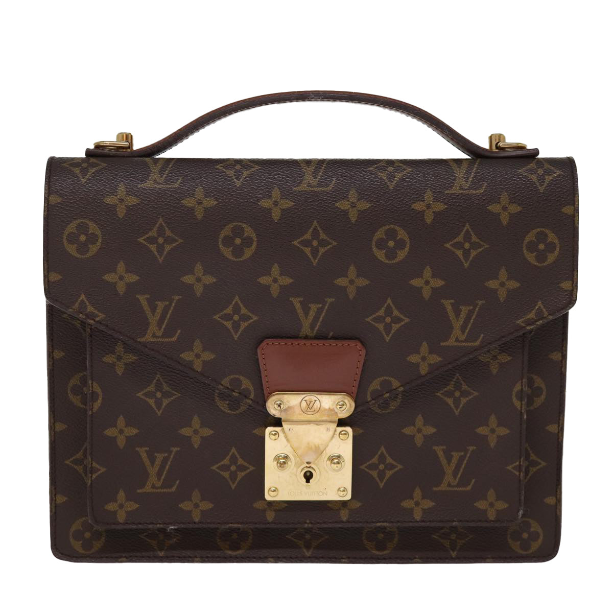 LOUIS VUITTON Monogram Monceau 28 Hand Bag 2way M51185 LV 75725