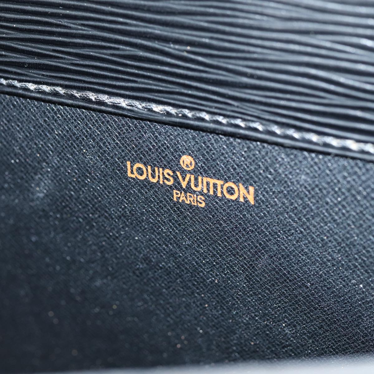 LOUIS VUITTON Epi Porte Documents Senateur Briefcase Black M54452 LV 75728