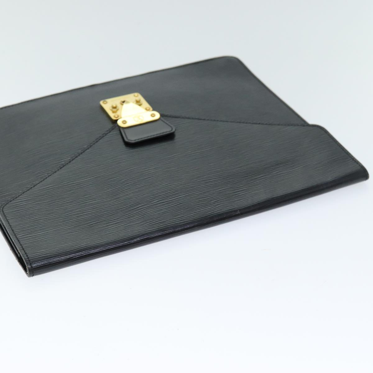 LOUIS VUITTON Epi Porte Documents Senateur Briefcase Black M54452 LV 75728