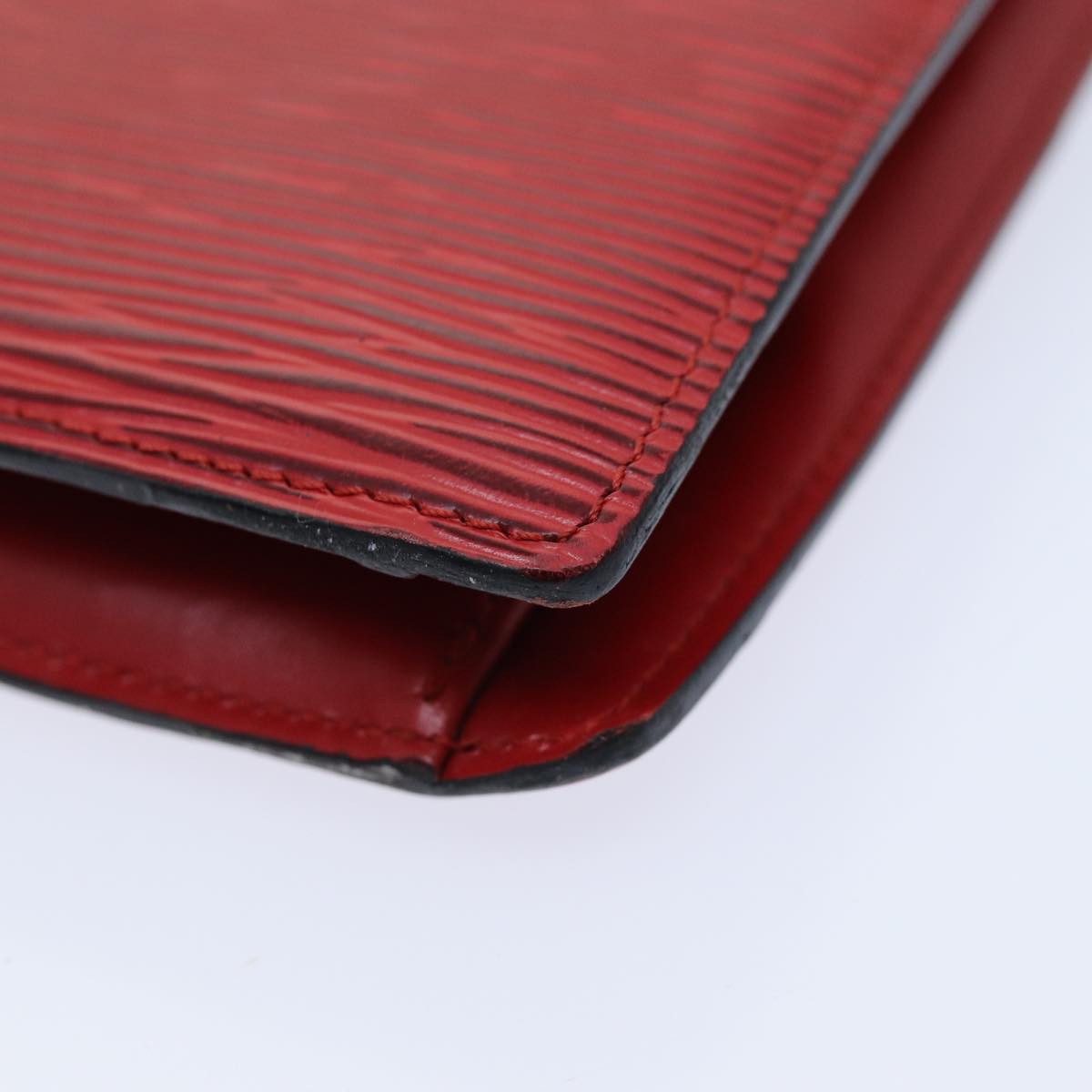 LOUIS VUITTON Epi Trousse Crete Clutch Bag Red M48407 LV 75731