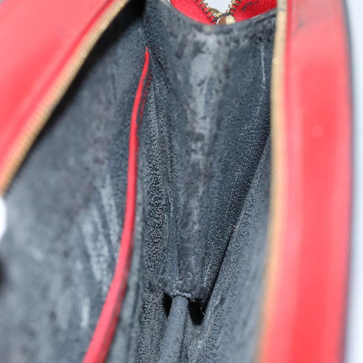 LOUIS VUITTON Epi Trousse Crete Clutch Bag Red M48407 LV 75731