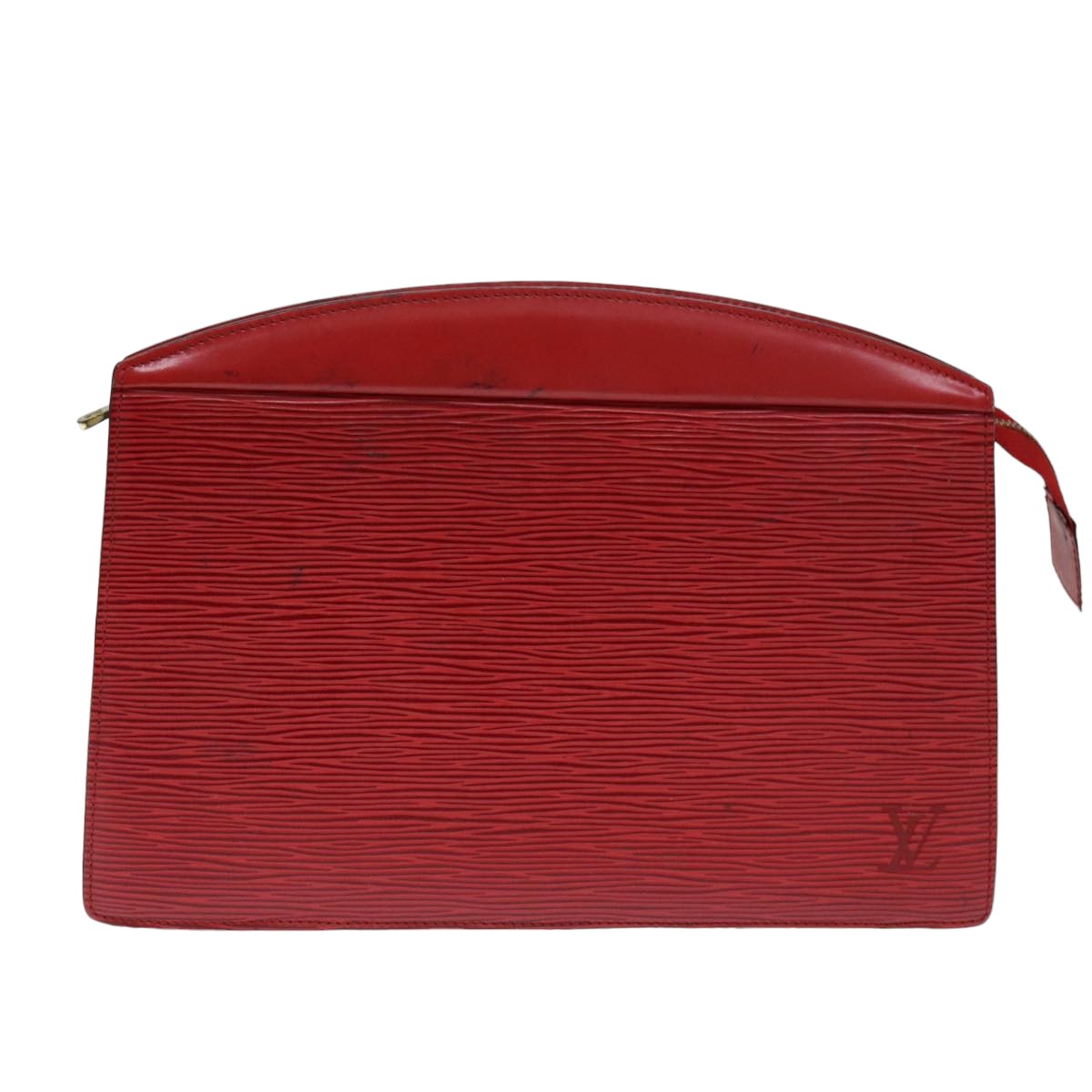 LOUIS VUITTON Epi Trousse Crete Clutch Bag Red M48407 LV 75731