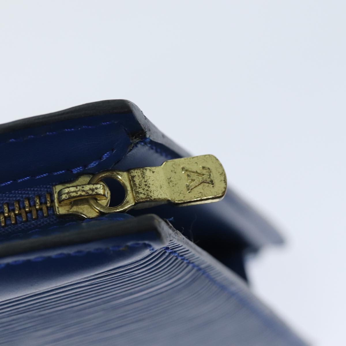 LOUIS VUITTON Epi Trousse Crete Pouch Blue M48405 LV 75732