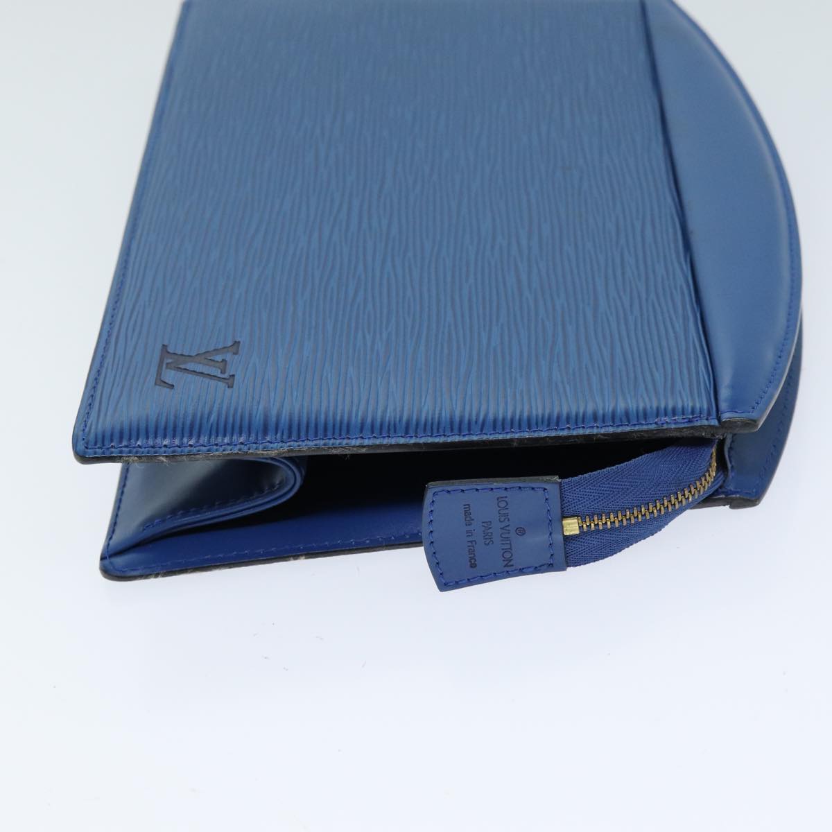 LOUIS VUITTON Epi Trousse Crete Pouch Blue M48405 LV 75732
