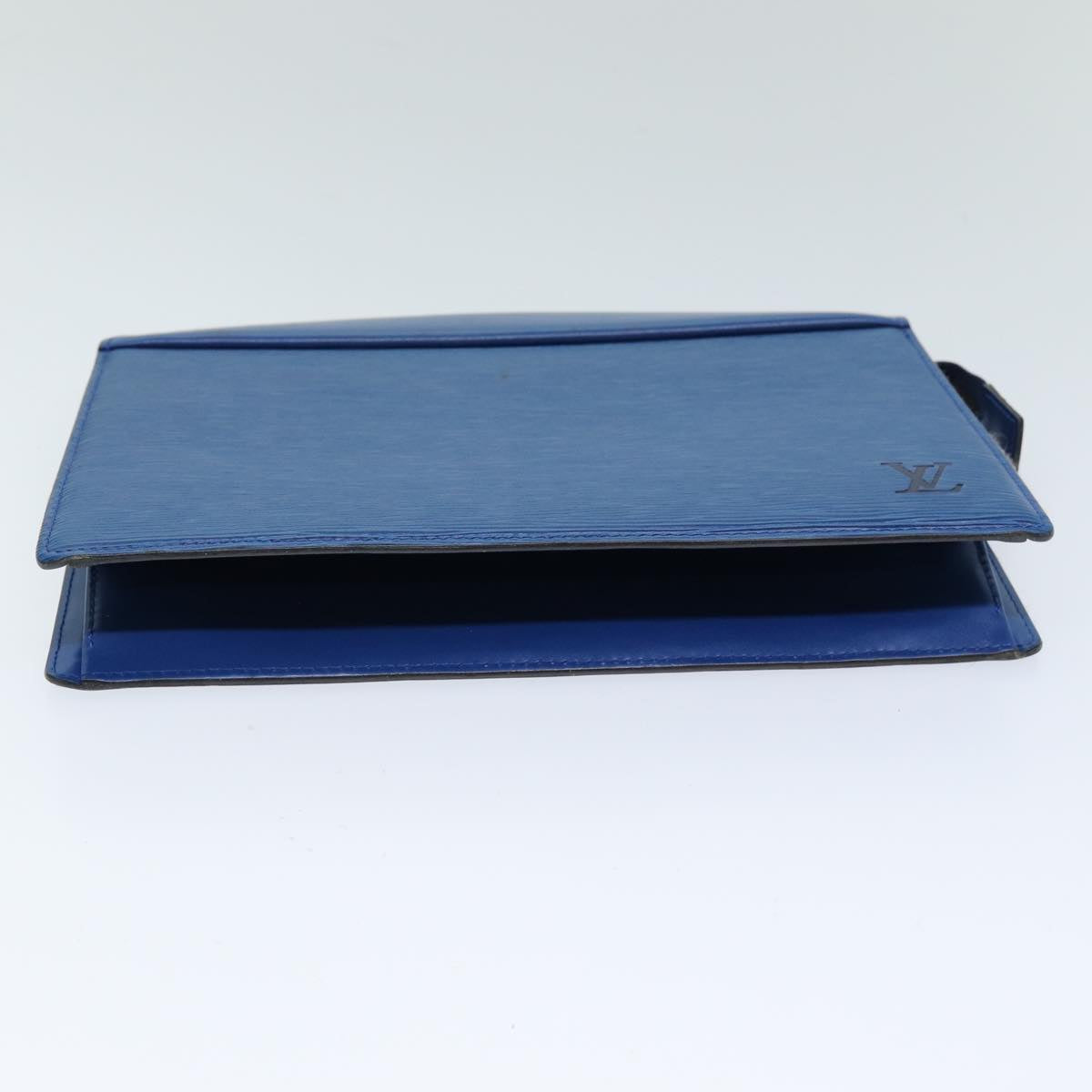 LOUIS VUITTON Epi Trousse Crete Pouch Blue M48405 LV 75732